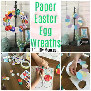 Paper Easter Egg Wreath