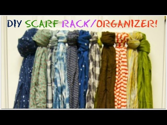 Quick idea for organizing all of your scarves