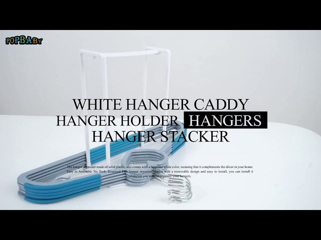 High Quality - The hanger organizer made of solid plastic, and comes with a beautiful white color, meaning that it complements the décor in your home.