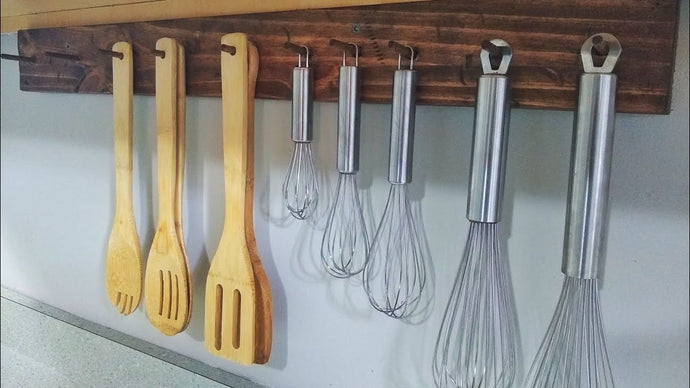 DIY Under Cabinet Utensil Hanger / Kitchen Storage Solutions by The Inexperienced Adventures (10 months ago)