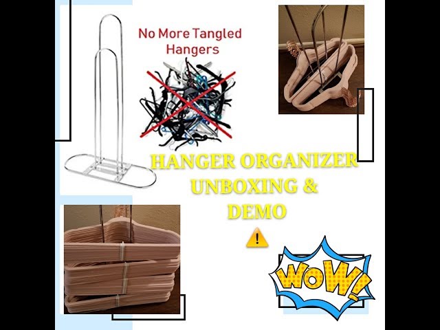 The Hanger Hanger! Hanger Organizer! In the video I have 60 hangers displayed on the organizer