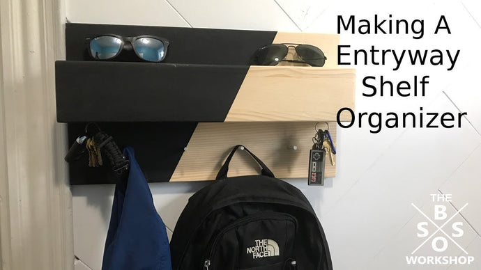 Making A DIY Entryway Organizer Shelf | Coat Rack | Magnetic | Key Hanger by The Boss Workshop (3 years ago)