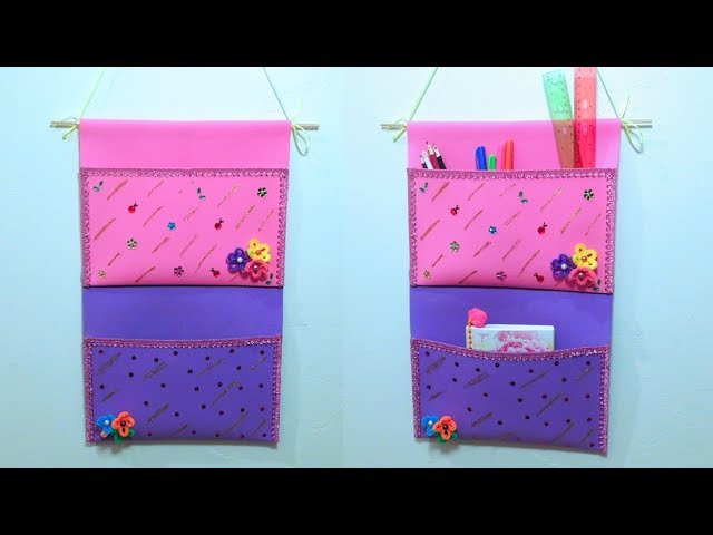 DIY Hanging Wall Organizer | Foam Sheets Craft Ideas by Tinker Moments DIY Crafts (3 years ago)