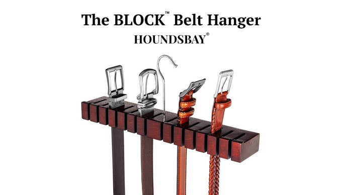 The BLOCK Solid Mahogany Belt Holder Hanger & Belt Rack Organizer by HOUNDSBAY by HoundsBay (1 year ago)