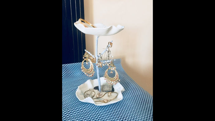 How to make very unique jewellery hanger/ dishes/ organizer from clay and branch or twig that will also use as room decor.