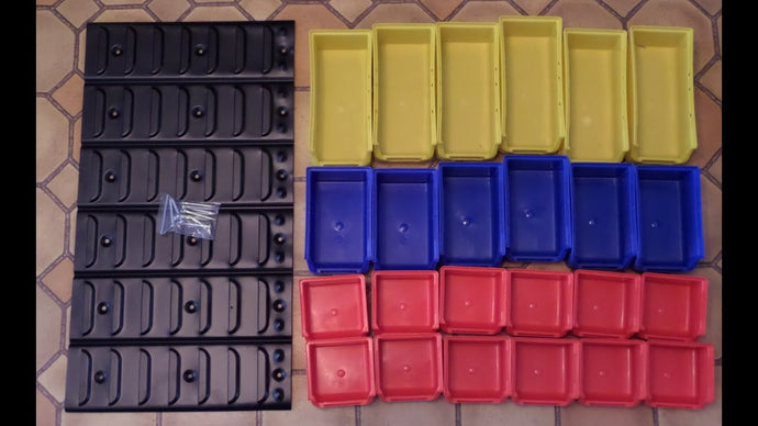 Review of a Northern Tool bin organizer with wall rack by FoxKnowHow (5 years ago)