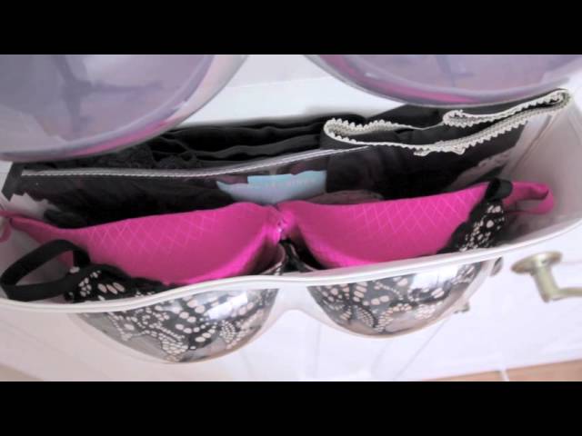 Bra Hanger Hanging Secrets is a Bra and Lingerie Organizer that hangs in the closet or over a door