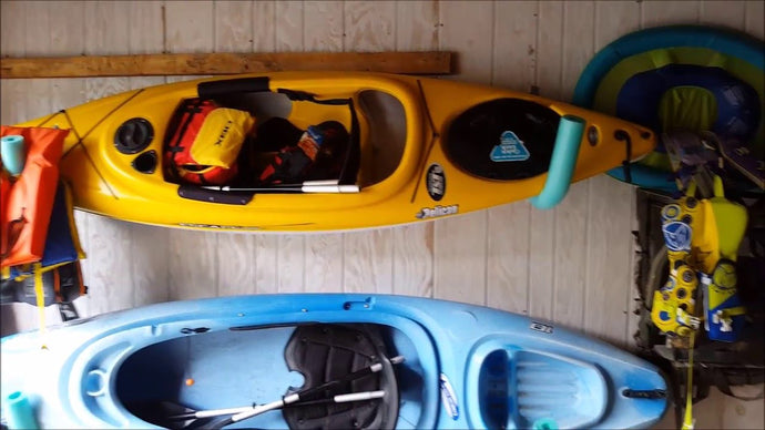 Diy kayak wall hanger Kayak storage by Buck's Garage (4 years ago)