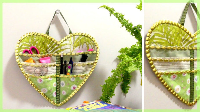 DIY ORGANIZER: How to Make a Fabric Wall Hanging Organizer by Ire Heart Crafting (3 years ago)