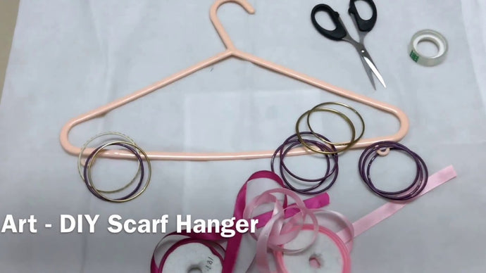 DIY Make your own Scarf Hanger Organizer