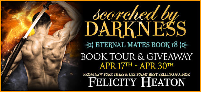 Scorched by Darkness (Eternal Mates Paranormal Romance Series Book 18) by Felicity Heaton –ARC Review, Book Tour and Giveaway!