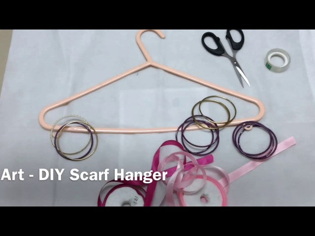 DIY Make your own Scarf Hanger Organizer