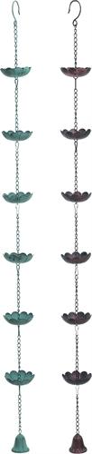 Metal Flower Rain Chain - 54-1/2-in