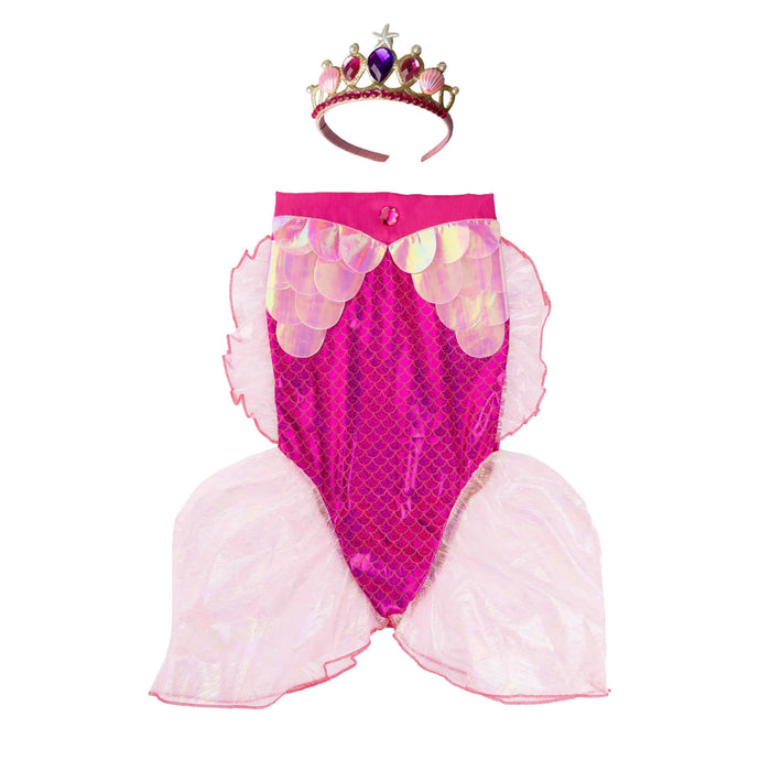 Mermaid Glimmer Skirt Set- Pink