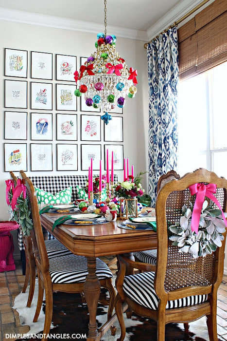 ITS A COLORFUL LIFE 2019 CHRISTMAS HOME TOUR: PART 3- BREAKFAST NOOK, MASTER BEDROOM, POWDER BATH, AND THIS AND THAT!