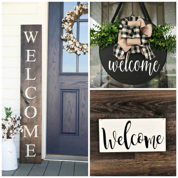 Welcome Signs to Dress Up Your Front Door
