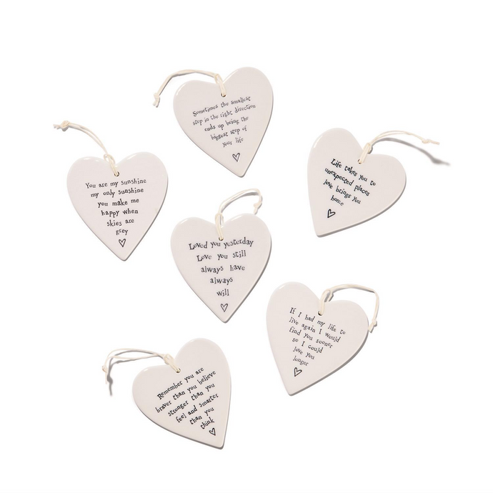 Ceramic Heart Ornament - 3-3/4-in