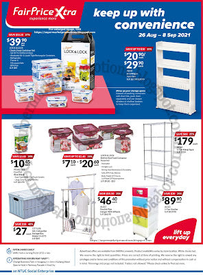 NTUC FairPrice Xtra Household Storage Promotion 26 August - 08 September 2021