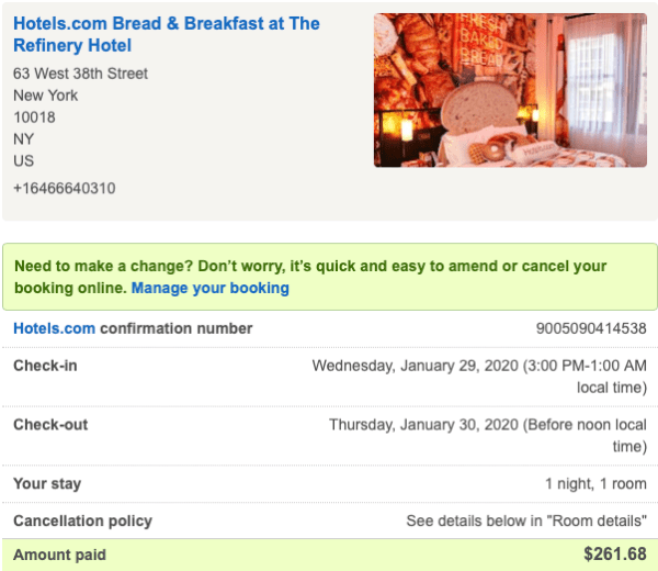 Bread and breakast: What its like staying in a carb-filled hotel room