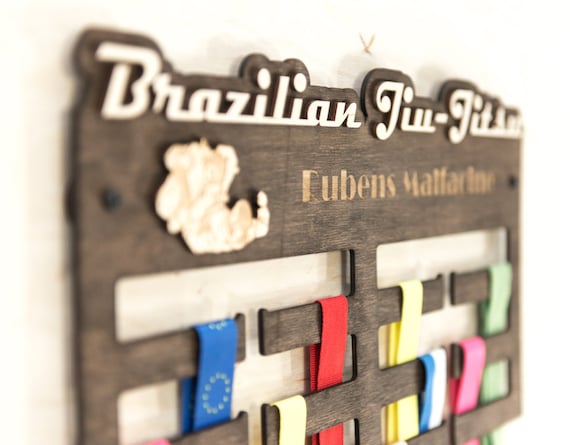 Brazilian Jiu jitsu medal holder Wall medal hanger Medal rack for Jiu jitsu Martial arts medal display by PromiDesign