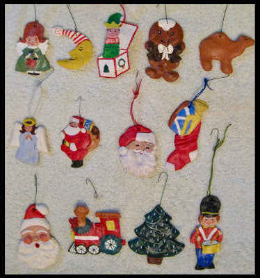 #CRAFTS WITH ANASTASIA--AUTHOR HANNAH MEREDITHS SALT DOUGH CHRISTMAS ORNAMENTS