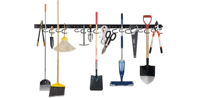 Get a head start on spring cleaning with this garage tool hanger/organizer at $15.50 (33% off)