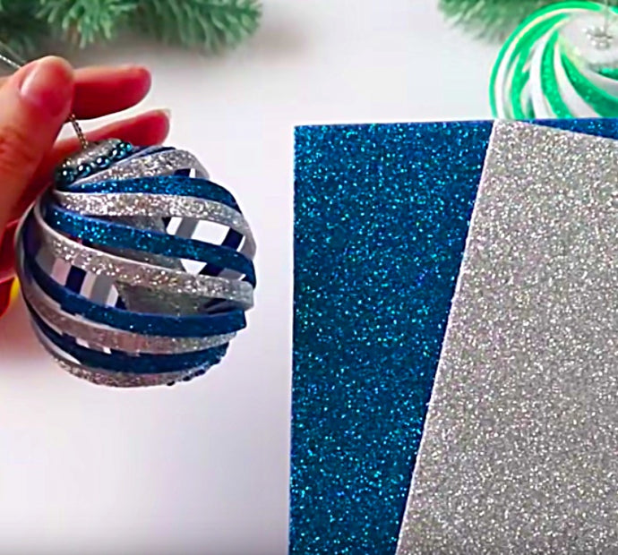 DIY Foam Swirl Ornaments