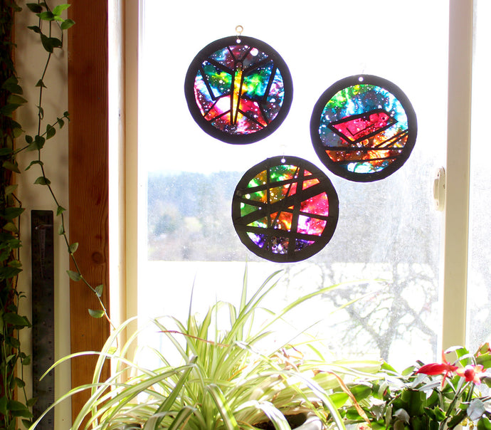 Melted Crayon Suncatchers