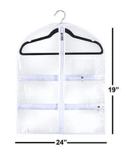 Products small clear dance garment bag 19 inch x 24 inch suit dress and costumes hanging travel storage for clothes shoes and accessories water resistant organizer