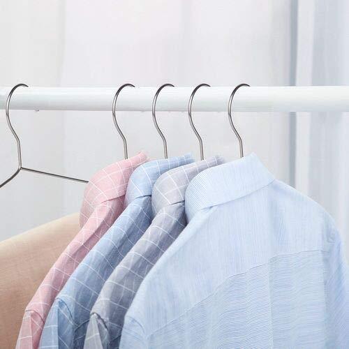 OIKA Hangers 40 Pack Coat Hangers Clothes Hangers Stainless Steel Strong Metal Standard Hanger 16.5 Inch