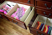 Save on adorn foldable cloth organizer basket bins dresser drawer closet storage cube baskets for underwear bras socks ties scarves hats gloves more 6 piece set beige color
