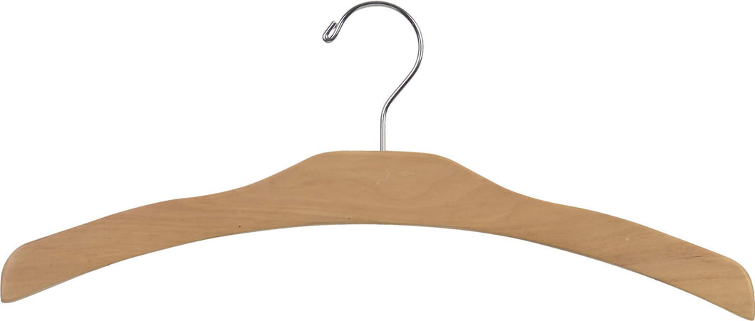Discover the best the great american hanger company arched wooden top natural finish low profile 17 inch flat chrome swivel hook notches for hanging straps set of 50 clothes hanger hardware