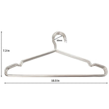 xucoo 50 Pack Clothes Hangers Stainless Steel Strong Metal Wire Hangers Diameter 16.5 Inch