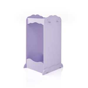 Top rated guidecraft dress up cubby center lavender kids clothing storage rack costume shoes wardrobe with mirror and side hooks standing closet for toddlers