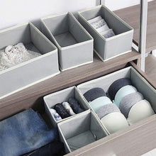 On amazon diommell foldable cloth storage box closet dresser drawer organizer fabric baskets bins containers divider with drawers for baby clothes underwear bras socks lingerie clothing set of 12 grey 444