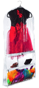 Discover the best clear gusseted suit garment bag 20 inch x 38 inch x 3 inch dance dress and costumes hanging travel storage for clothes shoes and accessories water resistant organizer
