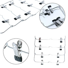 Homend 6 Tier Skirt Hangers Foldable Pants Hangers Closet Organizer Stainless Steel Fold up Space Saving Hangers (5 Pack)