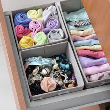 Latest foldable cloth storage box closet dresser drawer organizer cube basket bins containers divider with drawers for underwear bras socks ties scarves set of 6 light coffee with white lantern pattern