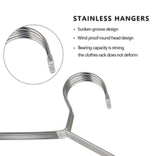 OIKA Hangers 40 Pack Coat Hangers Clothes Hangers Stainless Steel Strong Metal Standard Hanger 16.5 Inch