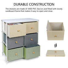 The best lifewit small storage drawer unit with metal frame for children small clothes organizer with wooden tabletop for livingroom bedroom cabinet with 6 easy pull fabric drawers 3 tier