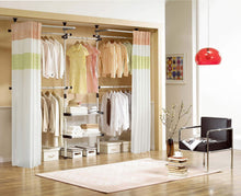 Discover the prince hanger deluxe 4 tier shelf hanger with curtain clothing rack closet organizer phus 0061