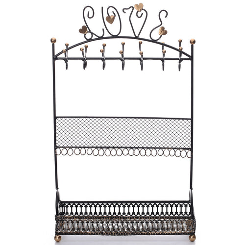 #COP3682BK Metal Jewelry Display Jewelry Stand Hanger Organizer